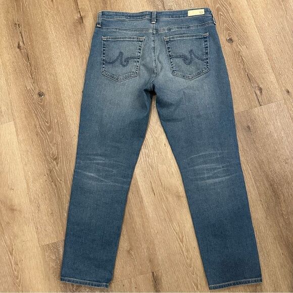 AG the Prima Crop Cigarette Crop Blue Wash Denim Jeans size 30 - Picture 4 of 10